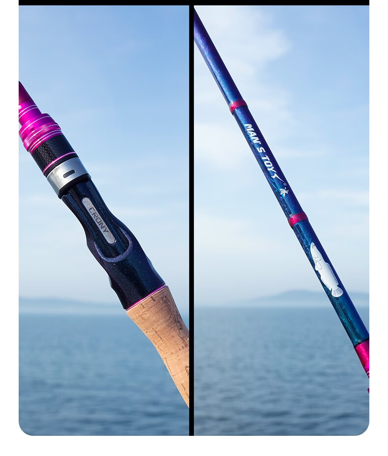 crony科尼路亚竿鱼竿22米xh调超硬轻雷竿路亚杆套装打黑竿远投型海竿