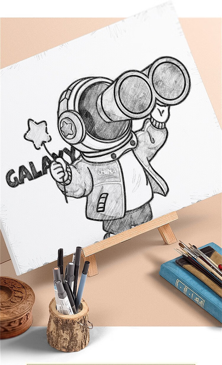 沃配 华为p50手机壳p50pro保护套p50e新款镜头全包宇航员卡通个性原创