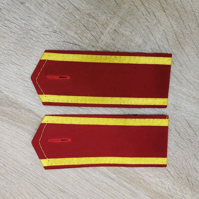 优鼎企学生军训肩章肩牌红色肩章学校学员肩章迷彩服肩章肩章红色一对