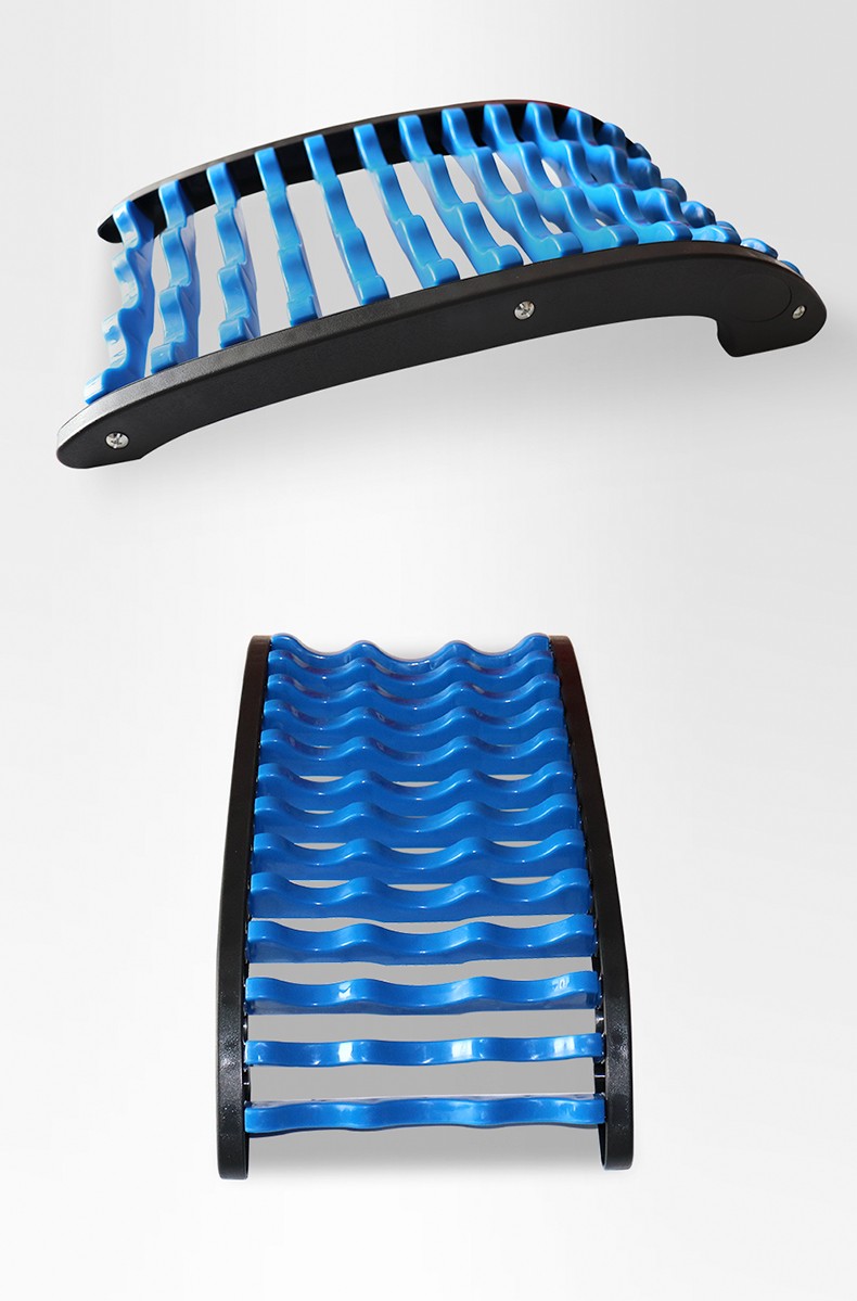 腰椎腰背部按摩器脊椎盘突出腰疼靠垫脊椎舒缓架驼牵引器 绿色座椅腰