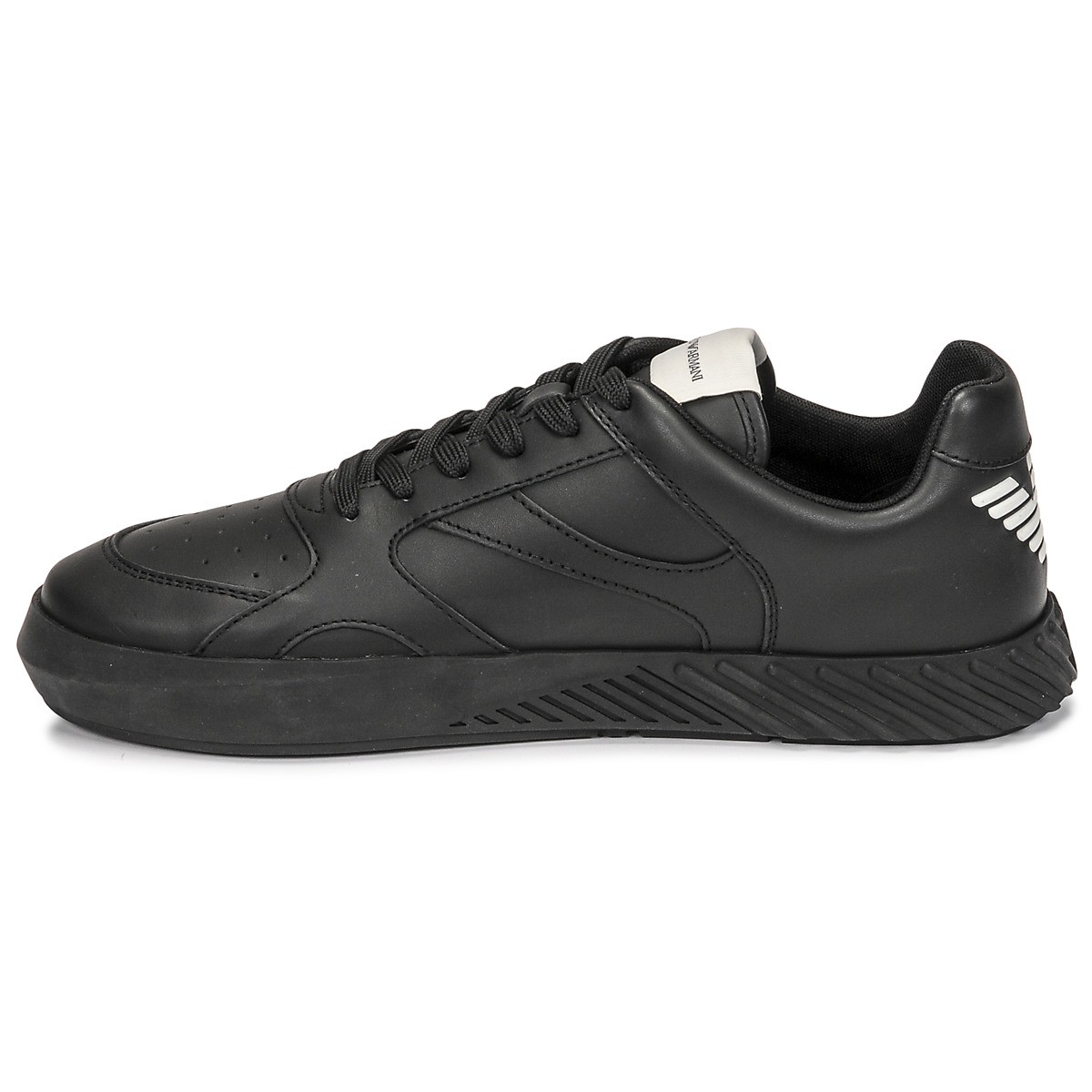 ea7emporioarmani阿玛尼男鞋休闲板鞋系带低帮球鞋单鞋黑色春秋款x4x