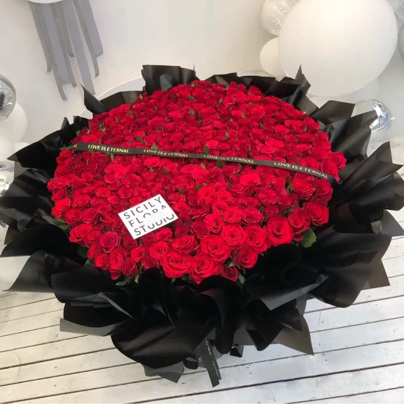 梦馨鲜花速递199朵365朵520朵999朵红玫瑰花束求婚表白生日礼物全国