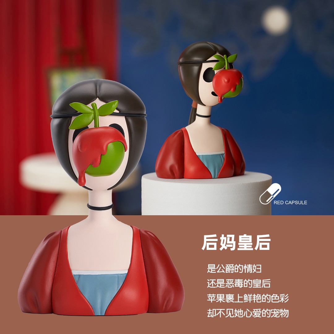 红胶囊世界名画盲盒二代系列盲盒盒蛋福袋肓盒摆件盲盒一套生日礼物