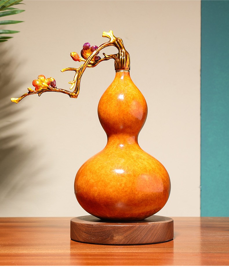 葫芦客厅酒柜办公室风水摆设开业家居创意工艺品桌面摆件装饰乔迁礼品