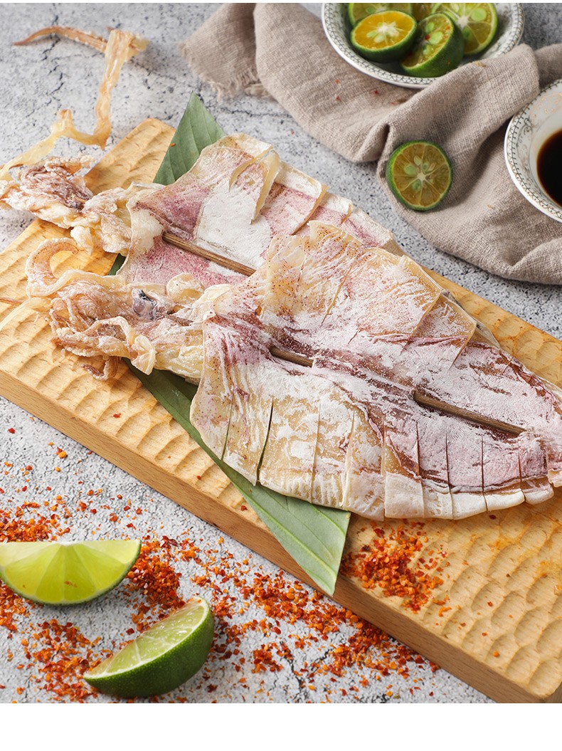 木屋烧烤食材即食鱿鱼干鱿鱼丝配芥末酱油户外烧烤半成品2个