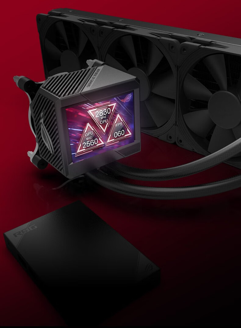 cpu水冷散热器 玩家国度rog asus 360一体式 rgb灯效 华硕水冷 龙神二