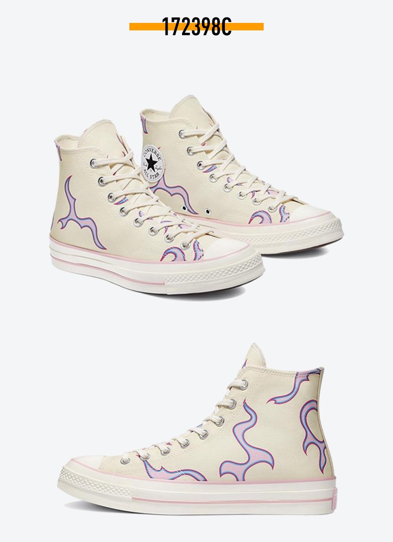 converse匡威xgolflefleur小花联名高帮休闲帆布板鞋172398c40