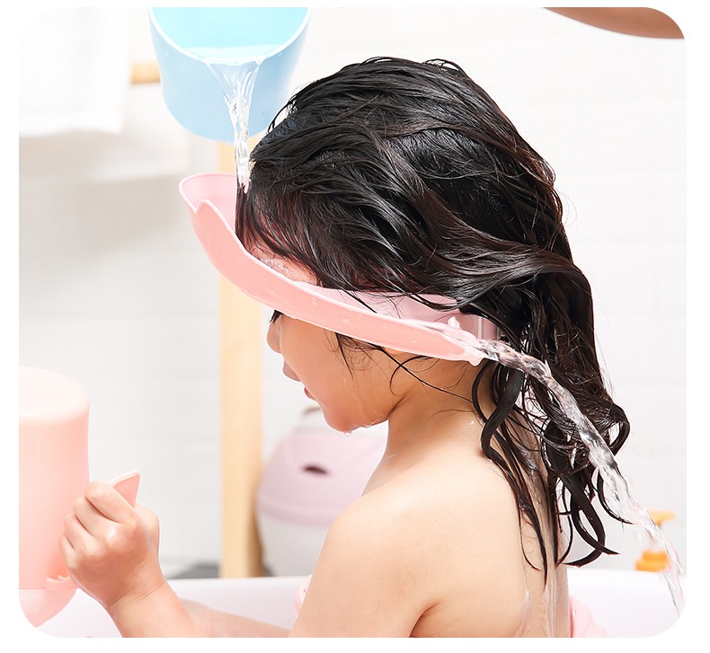 乐由皮皮婴幼儿洗头帽浴帽防水护耳儿童洗发帽宝宝洗澡孩子洗头神器