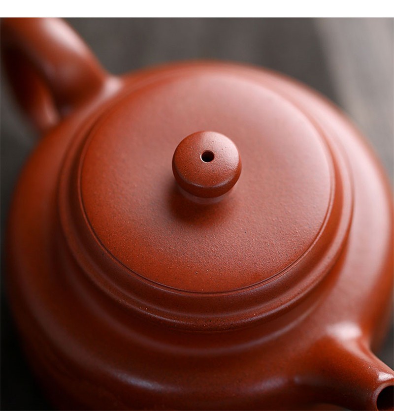 yikes twins宜兴收藏级紫砂壶实力匠人刘志作品红皮龙德钟220cc 德钟
