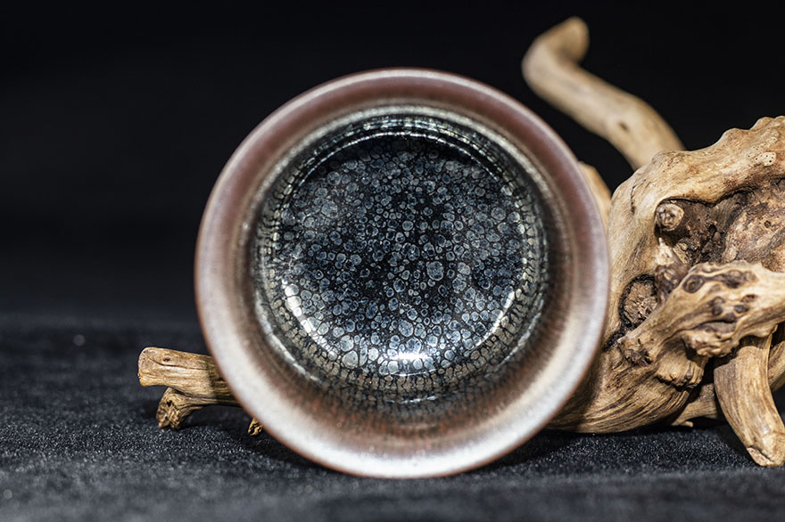 非遗传承人 陆承贵【正气竹节杯】建阳建盏茶具非实物拍照口径6.9高4.