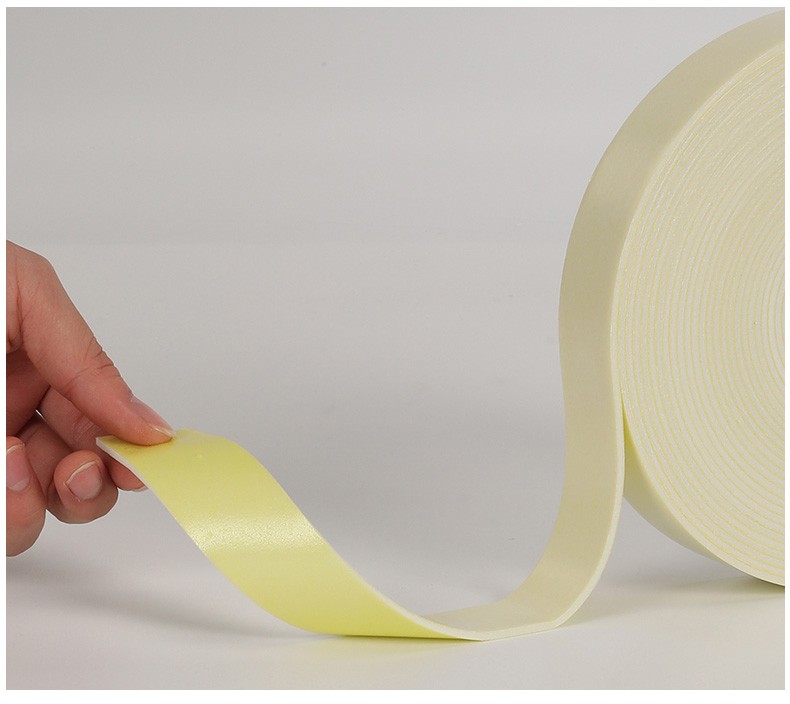 艾利图泡棉双面胶黄胶泡棉双面胶高粘铝塑板双面胶强力海绵胶带宽25mm
