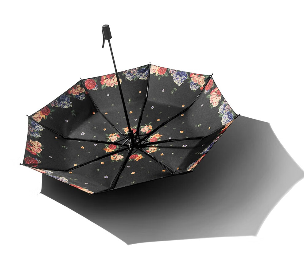 香港香蕉伞bananablack系列三折晴雨伞小黑伞男女防晒防紫外线遮阳伞