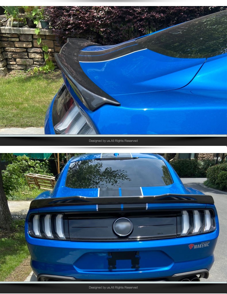 适用于15-21款福特野马尾翼 mustang改装尾翼定风无损改装扰流板 原车