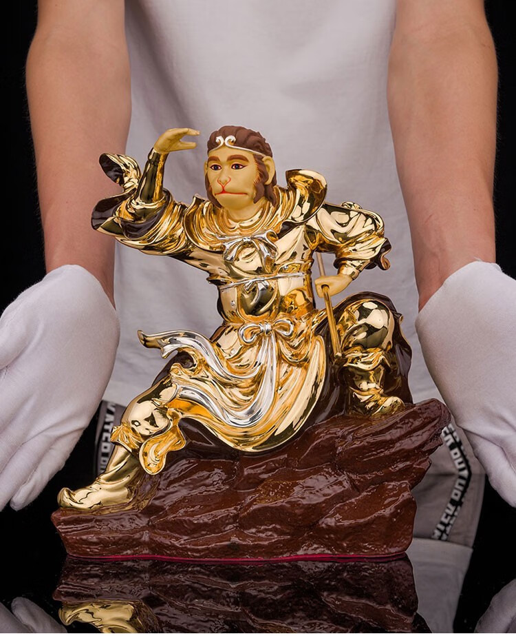 风水阁台湾纯铜美猴王齐天大圣孙悟空斗战胜佛创意客厅门厅佛像桌面