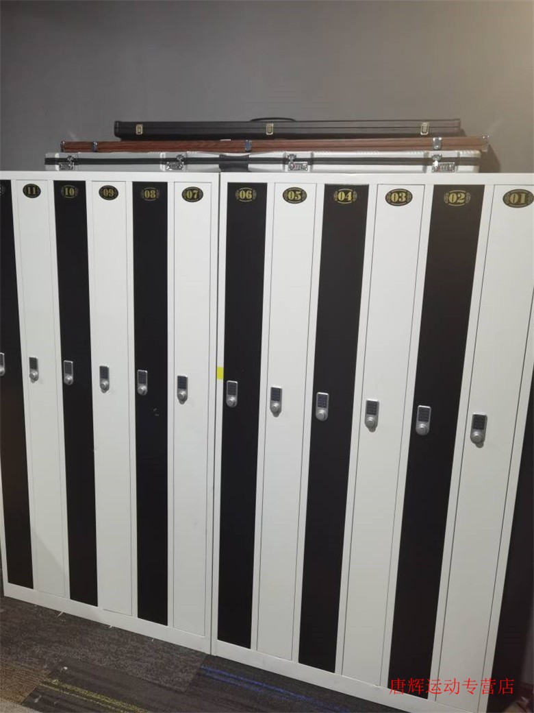 台球杆柜钢制台球厅俱乐部会员球杆柜桌球通杆九球杆存放柜子台球配件