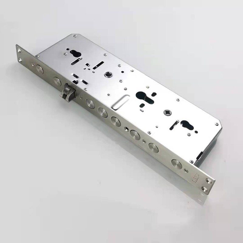 霸王无钩锁体指纹锁锁体防盗门锁体304不锈钢九头霸王大锁体智能锁锁