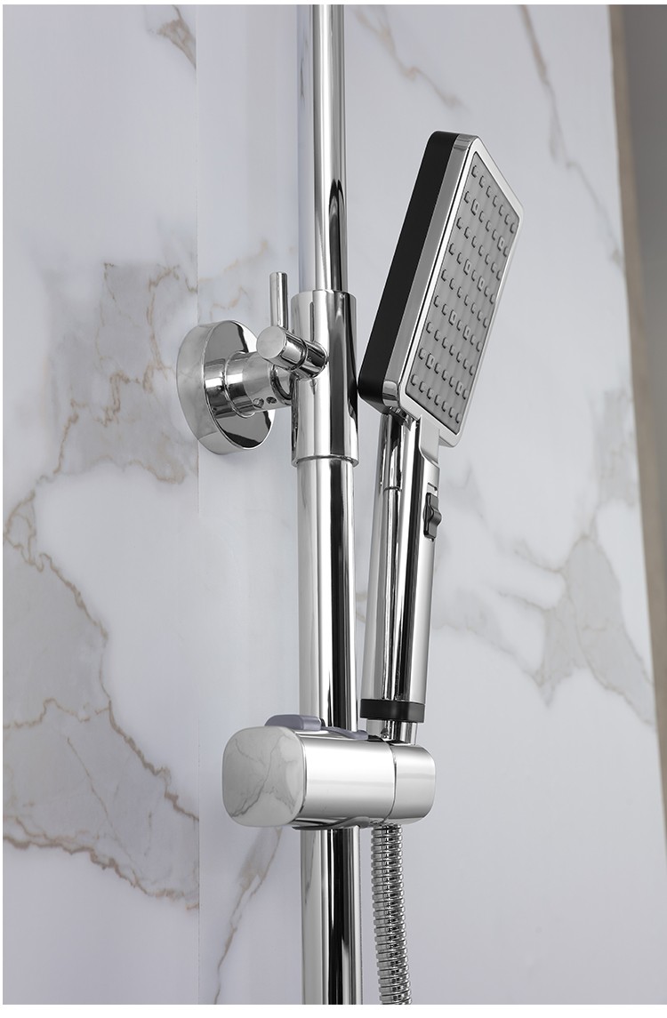 淋浴花洒套装银色卫浴暗装银色家用全铜龙头浴室淋雨喷头厕所洗澡银色