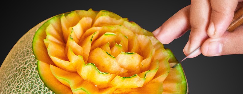 十八子作 厨师食品雕刻刀套装水果拼盘雕刻瓜果雕花刀便携创意烹饪