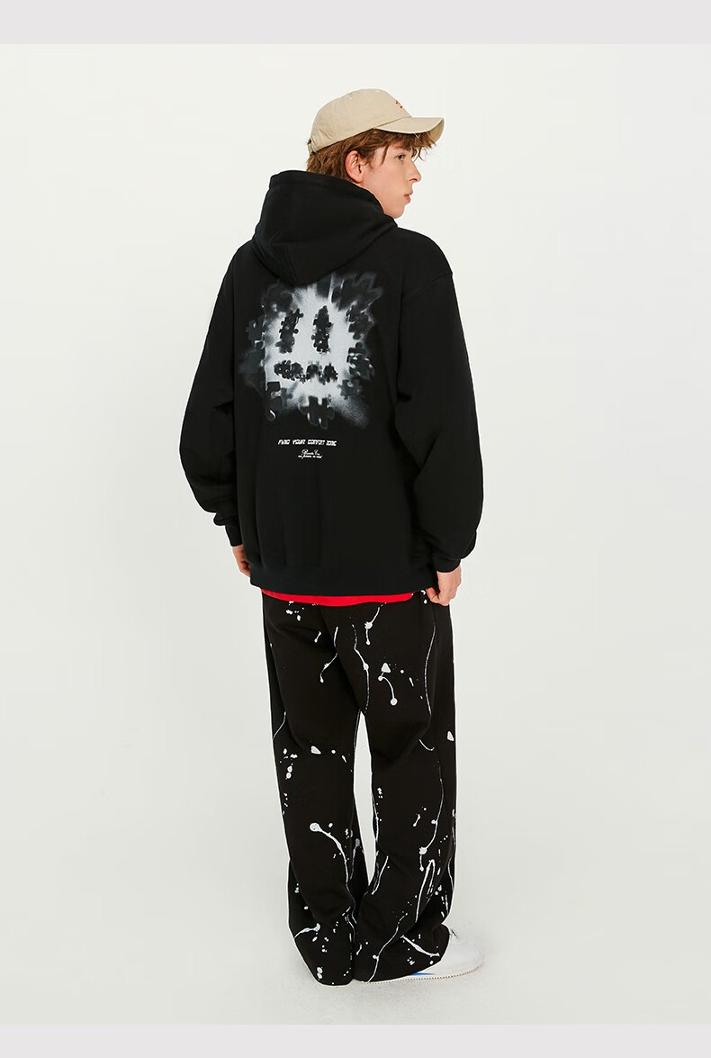 beaster小恶魔鬼脸卫衣男女秋季新款情侣重磅时尚宽松休闲复古潮 紫