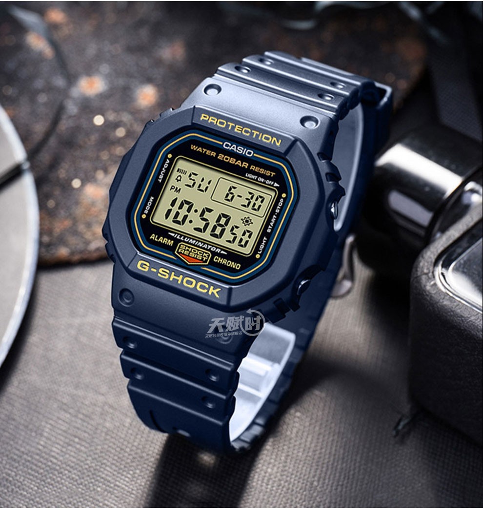 卡西欧casio手表gshock新款小方块经典系列方形运动男表dw5600rb3