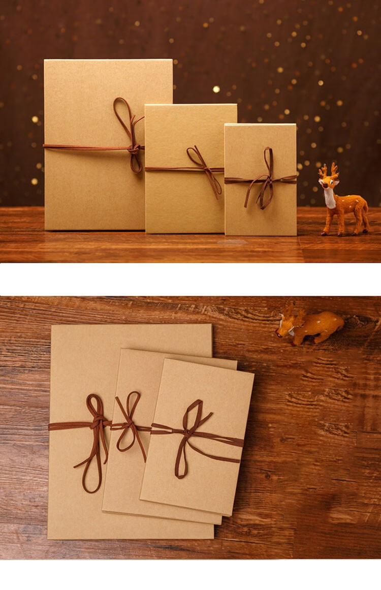 兰衍成长纪念册手风琴折叠式空白封面牛皮纸手帐本diy相册内页牛卡18