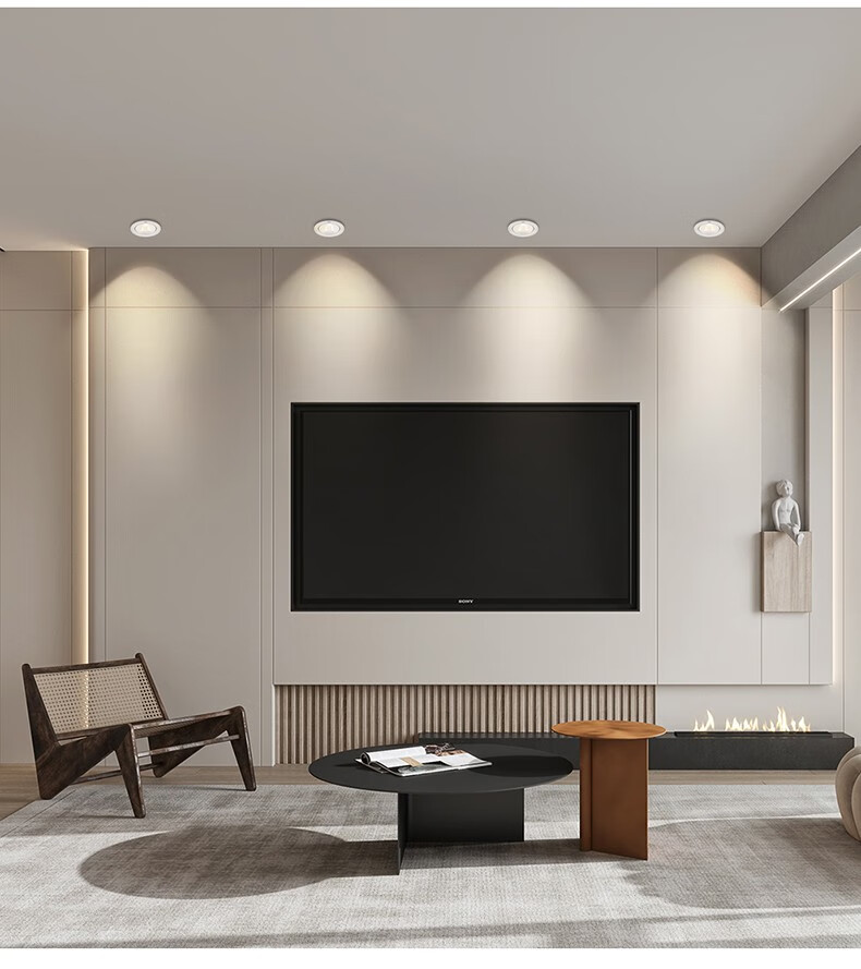 雷士照明nvc嵌入式led射灯沙发背景墙灯客厅餐厅三色家用大气高端筒