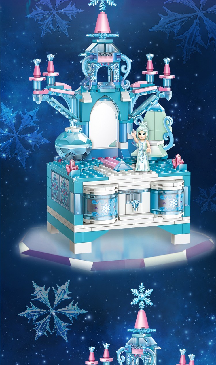 叶罗丽娃娃积木城堡女孩积木冰雪奇缘城堡仙子灵公主精灵梦积木女孩