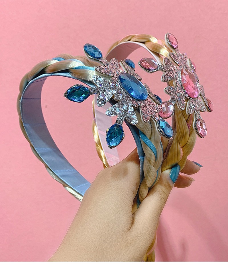 儿童发箍冰雪奇缘公主发卡艾莎头饰女童爱莎配饰发饰 艾莎公主皇冠