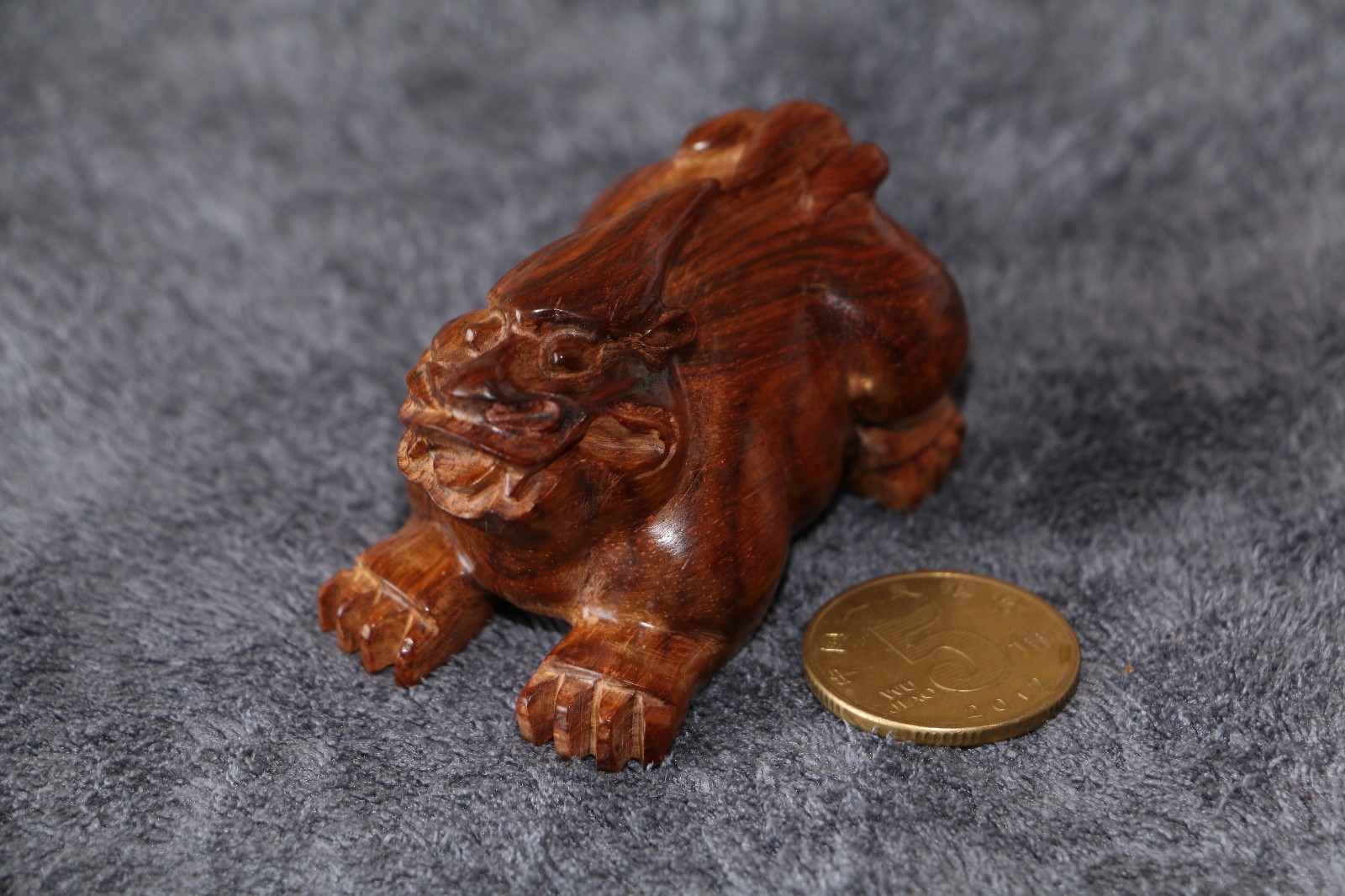 海南黄花梨雕刻 海黄貔貅手把件 499元