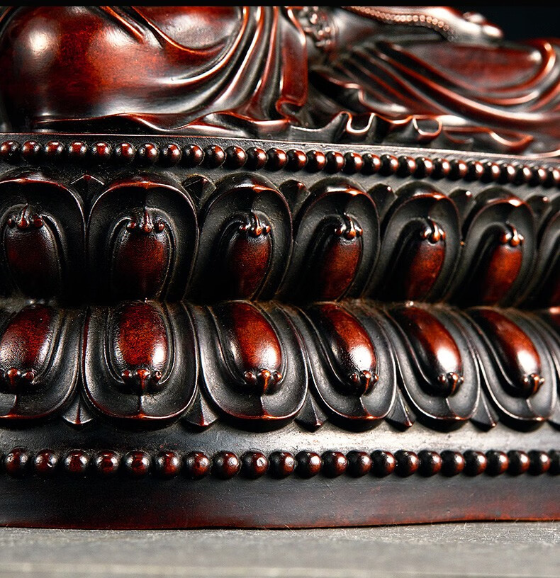 悟香缘紫铜摆件手工佛像居家供佛摆件菩萨佛堂观音佛像家居饰品文殊