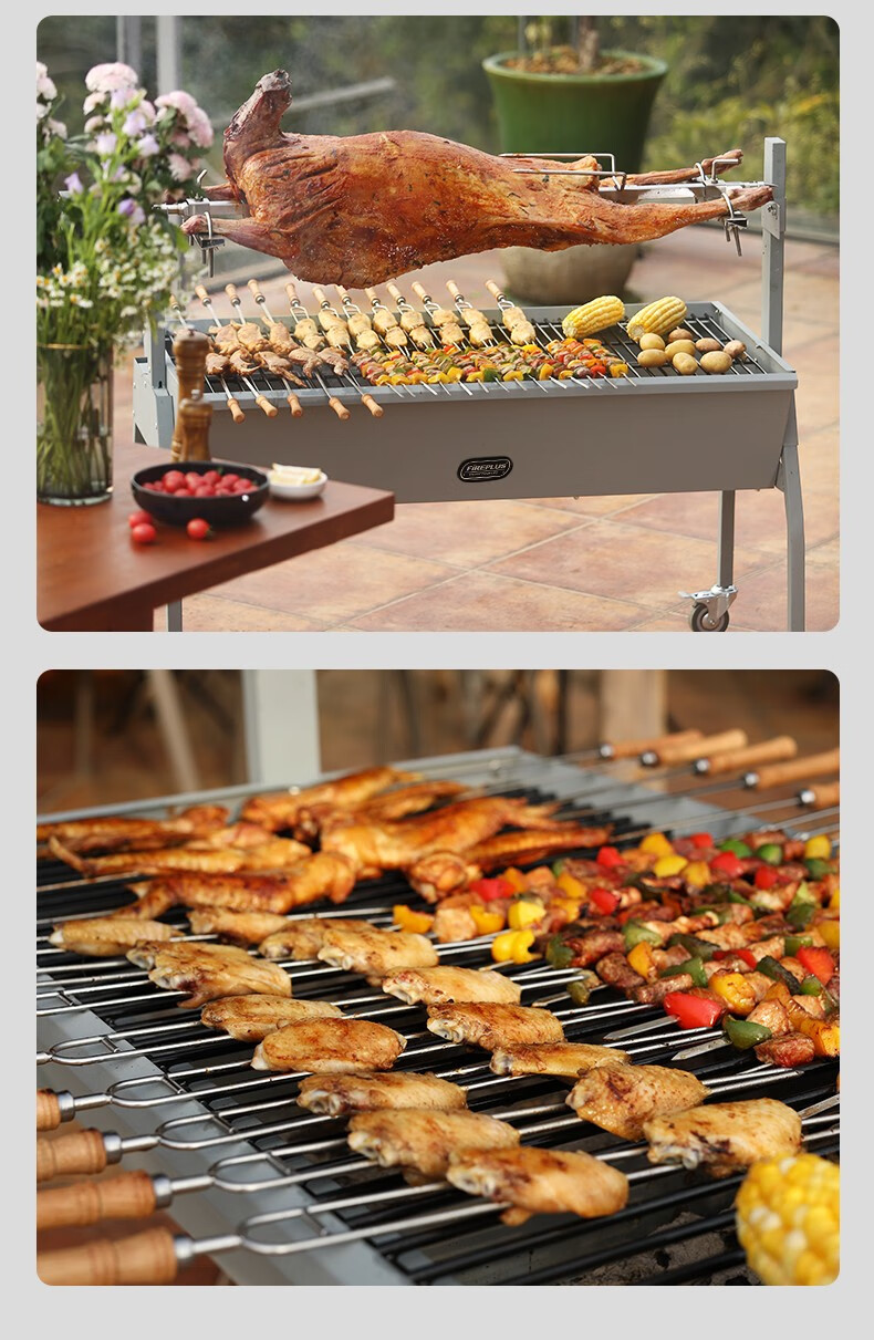 阙芊 燃客烤羊烧烤炉 烤羊腿烤乳猪全自动旋转家用商用烤全羊炉烤羊腿