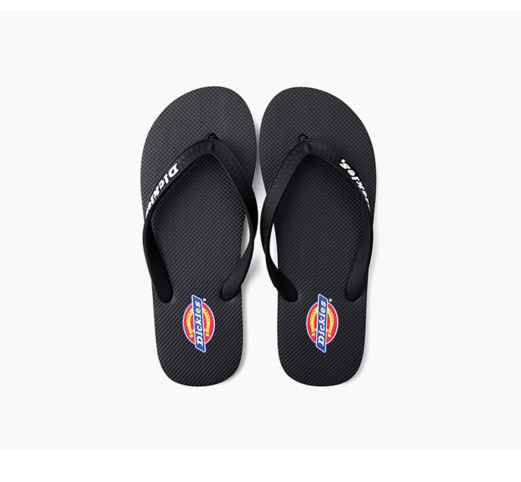 dickies拖鞋人字拖男潮夏季户外穿夹脚防滑耐磨软底沙滩防水黄色40