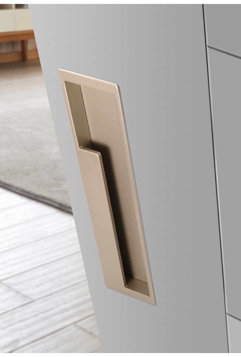 德国海福乐hafele锌合金家具柜门隐藏暗扣手衣柜门把手简约小拉手