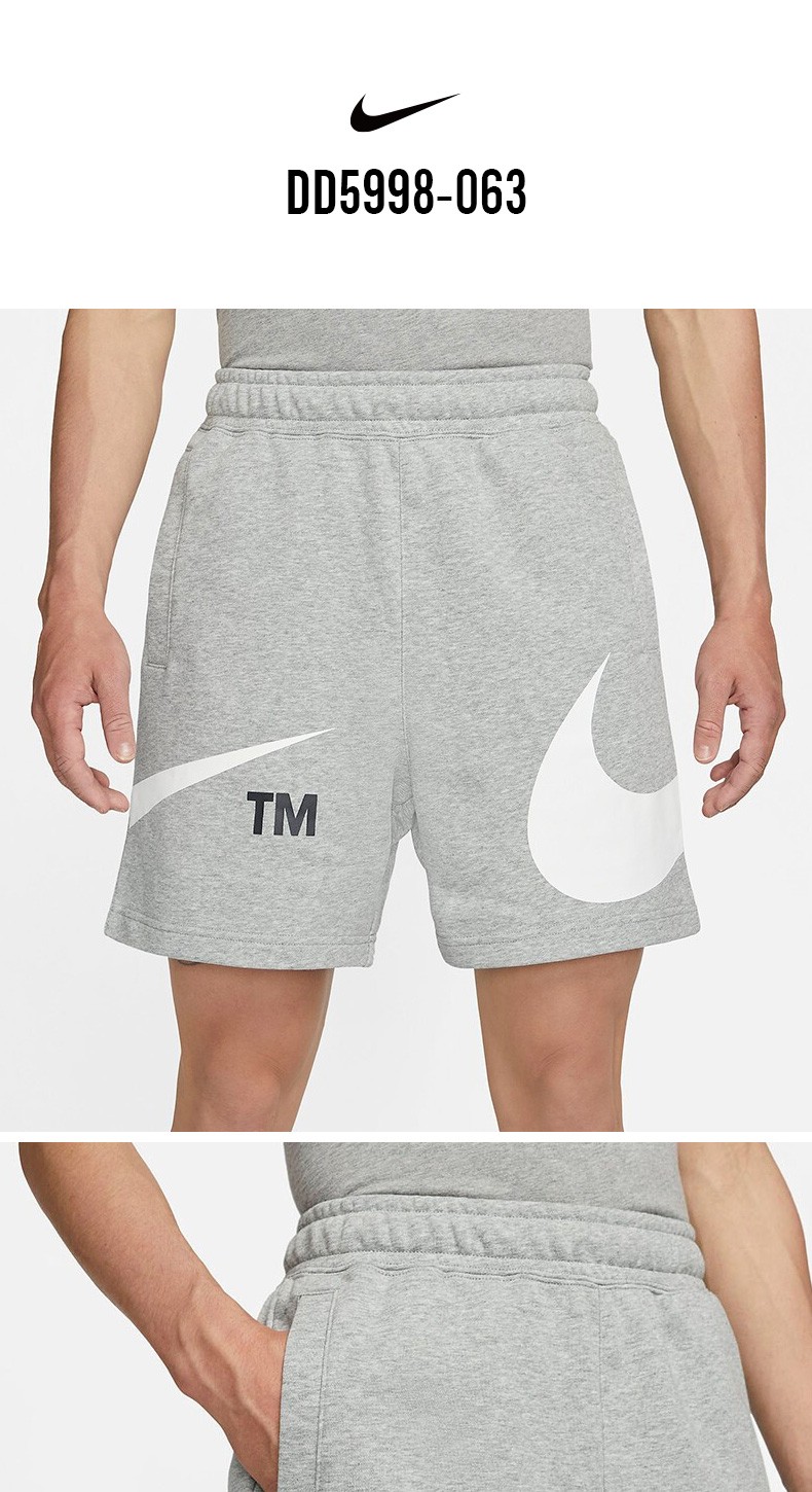 nike耐克短裤男2021夏季新款双大勾休闲透气宽松运动裤五分裤dd5998dd