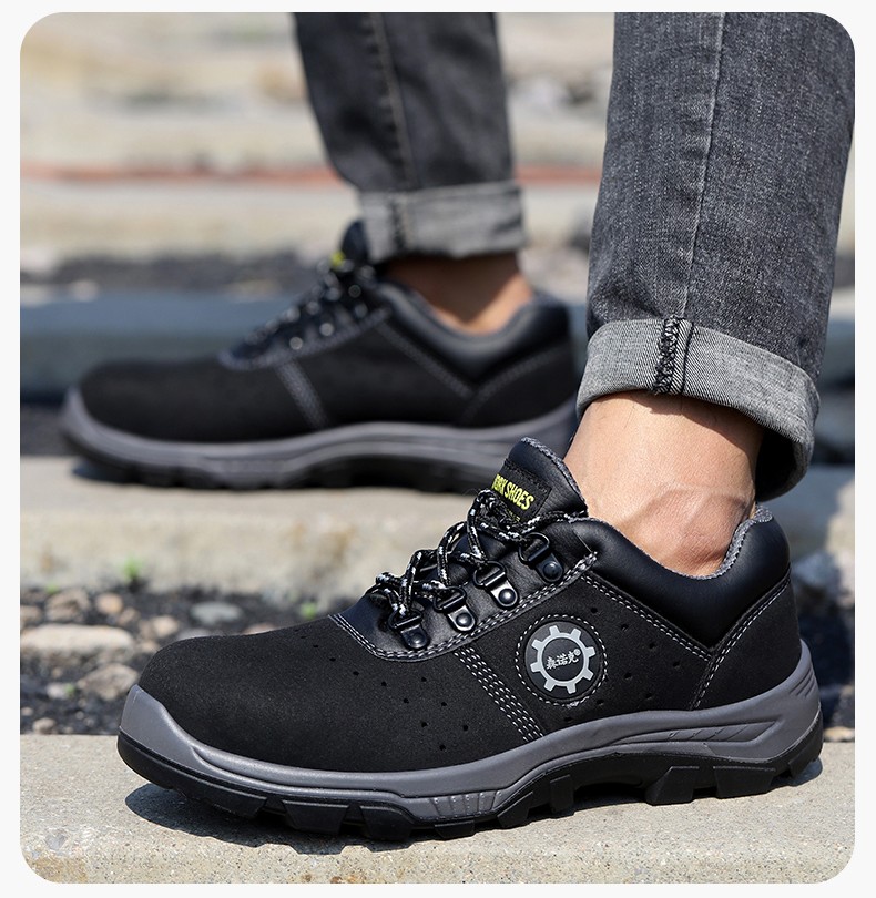 森诺克劳保鞋工地安全轻便男士防砸防刺穿老保钢板透气夏季工作鞋钢