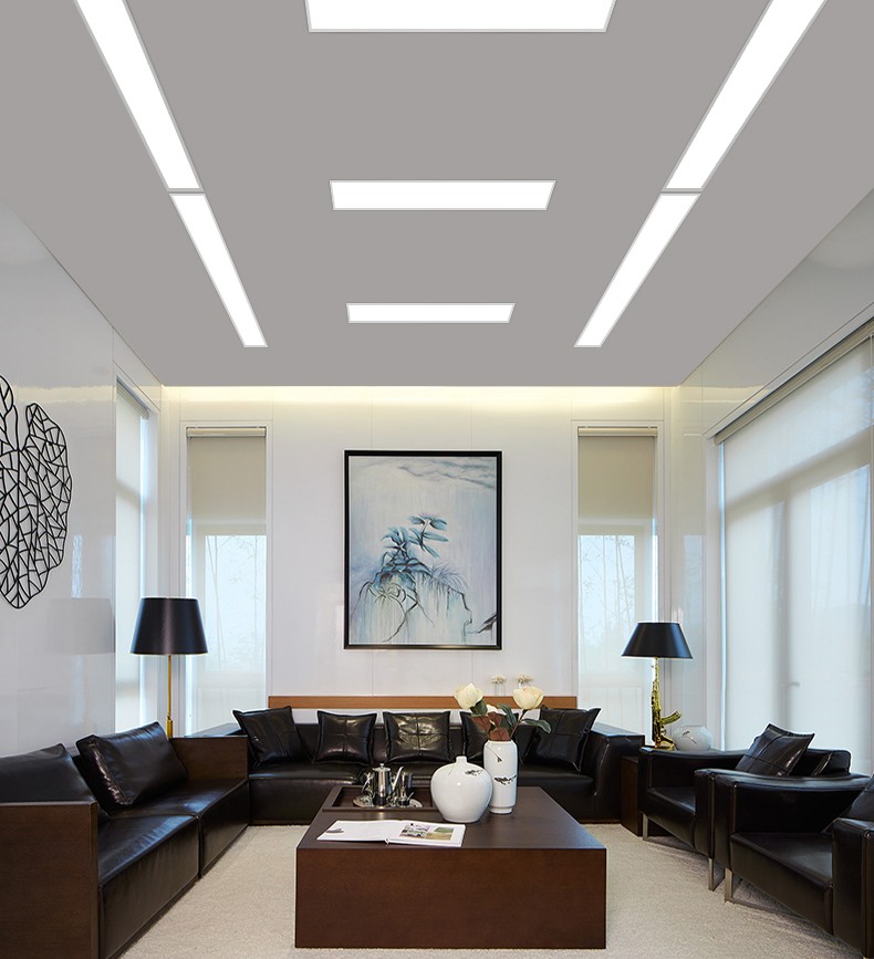 办公室写字楼会议室吊顶灯过道车库走廊暗装led平板灯暖光1200300mm