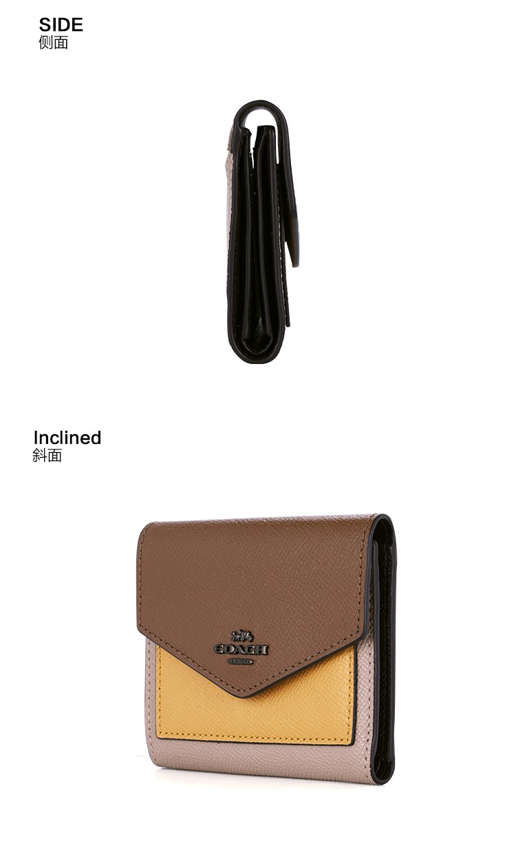 年货节礼物蔻驰coach女包女士皮质钱包卡包零钱包c1228v5chk