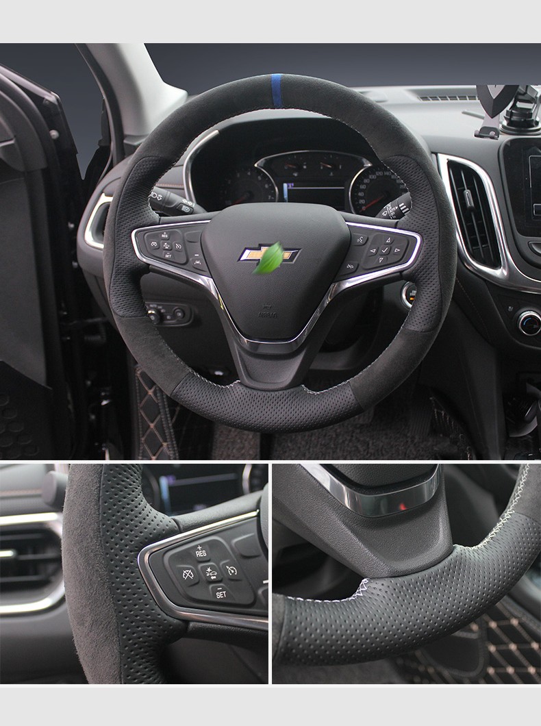 方向盘套探界者科鲁泽开拓者科沃兹沃兰多创酷创界畅巡真皮汽车把套