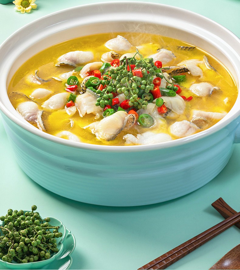 桥头青花椒鱼调料麻辣味200g48袋整箱批发四川特色麻辣鱼水煮鱼调料