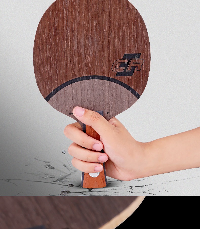 球拍cr底板5层纯木wrb轻量进攻型单板乒乓球光板玺源occrwrb直拍cs