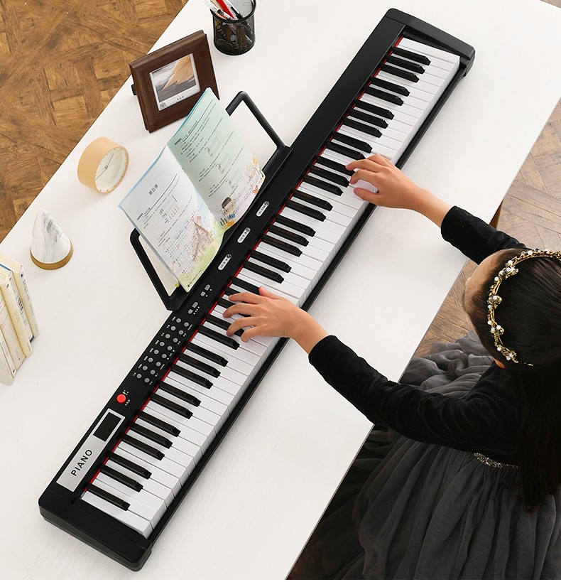 音哆哆电子琴便携式88键智能电子琴成人儿童幼师初学考级编曲键盘幼师
