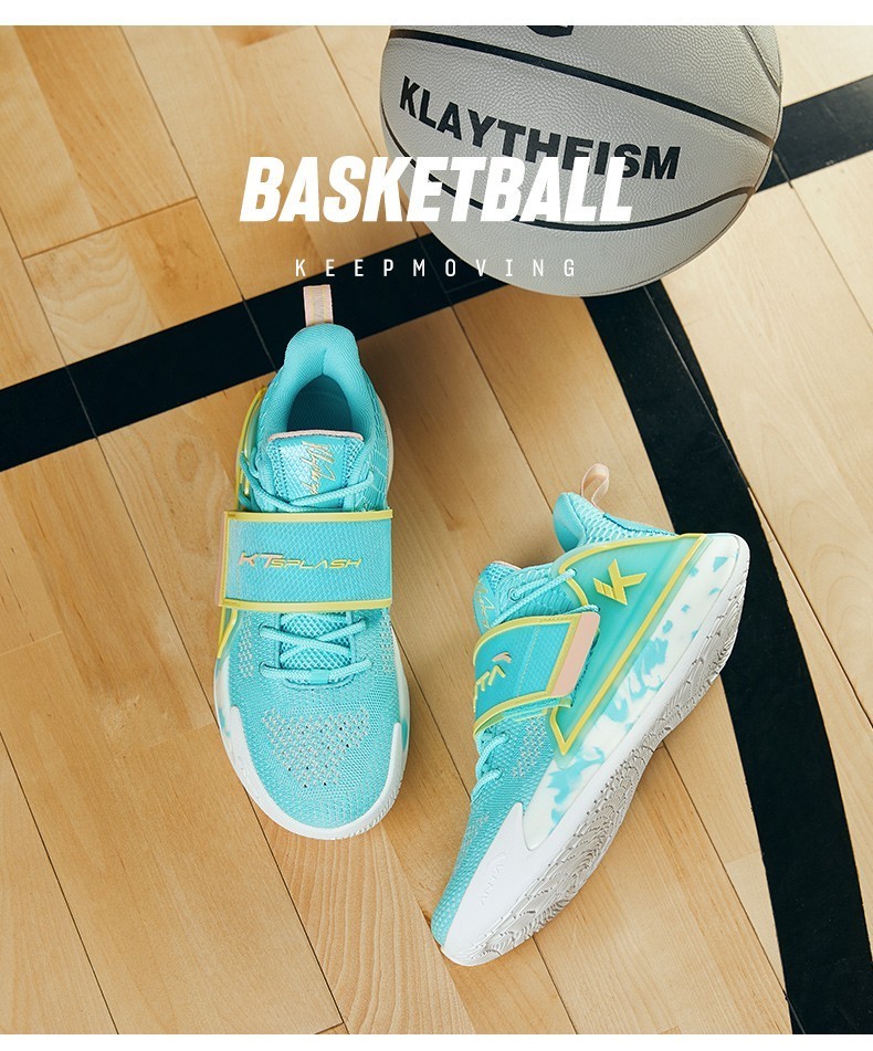 安踏篮球鞋水花二代男鞋2021秋季新款汤普森kt男鞋轻便透气运动鞋水花