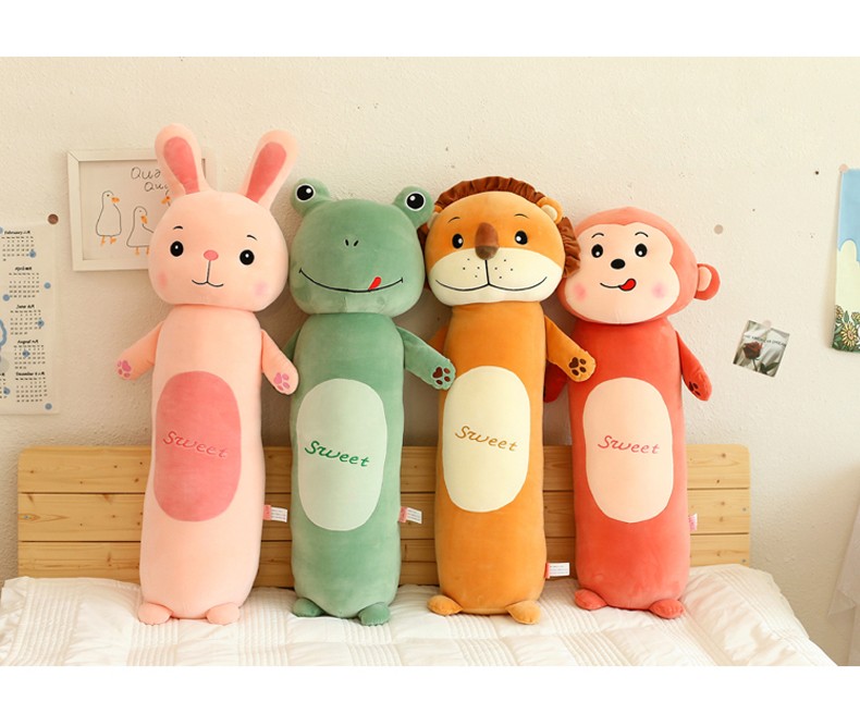 卡通长条抱枕公仔圆柱形兔子毛绒玩具女孩陪睡玩偶大号布娃娃睡觉侧睡