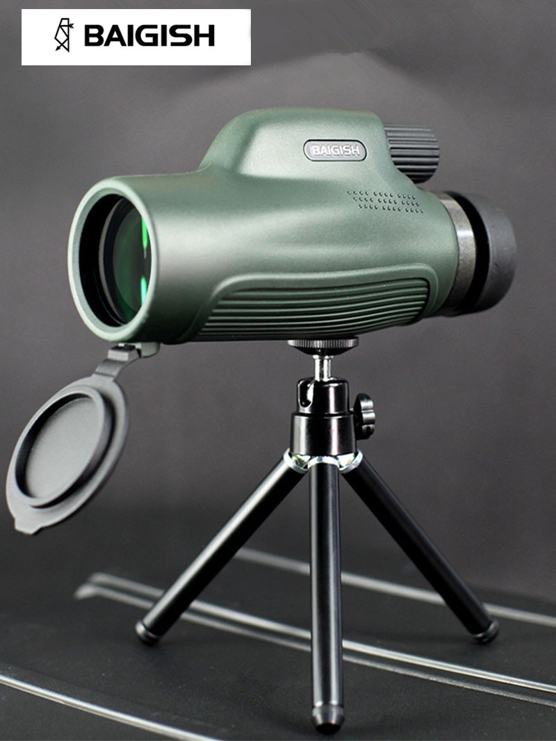 全新款baigish贝戈士10x42手持单筒望远镜高倍高清夜视专业级军事用