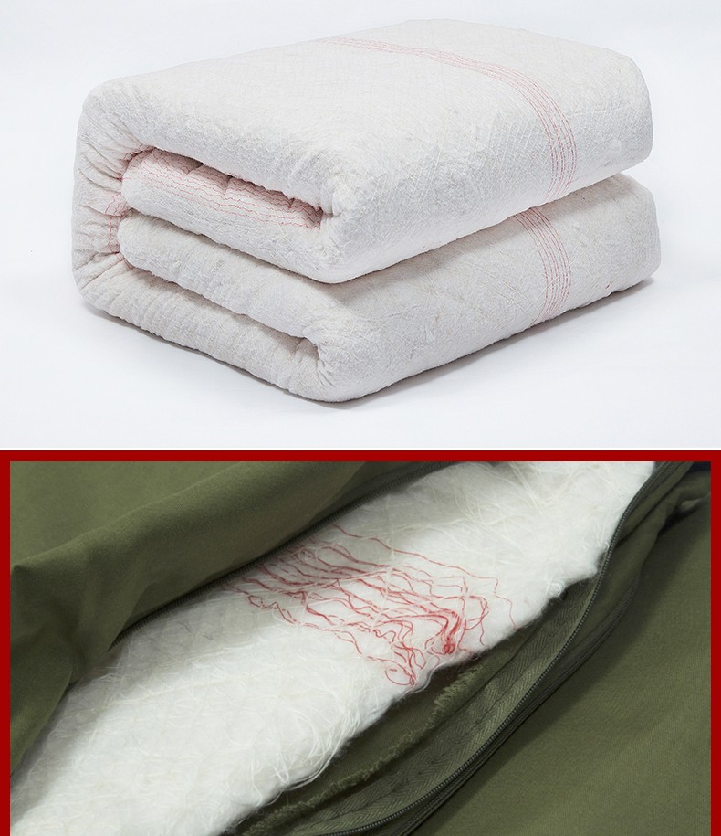 梦多福军绿色被子草绿色被子套装学生军训被褥单人被褥绿棉花被垫被