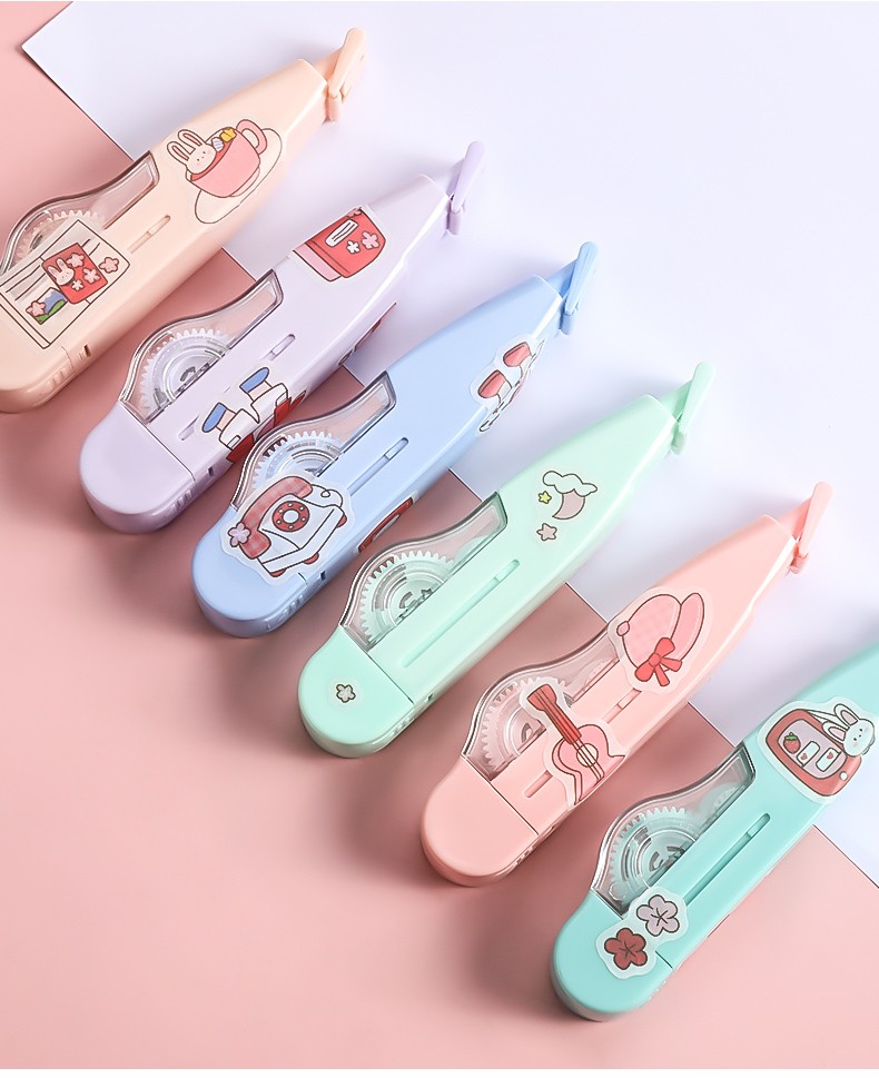 晨光文具修正带学生用莫兰迪色可换芯迷你小型涂改带女生可爱高颜值