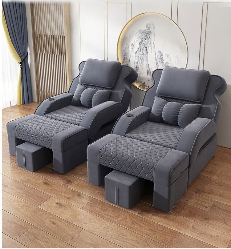 易荣振兴 足浴沙发 电动足疗沙发床按摩洗脚椅泡脚桑拿床休闲会所沙发