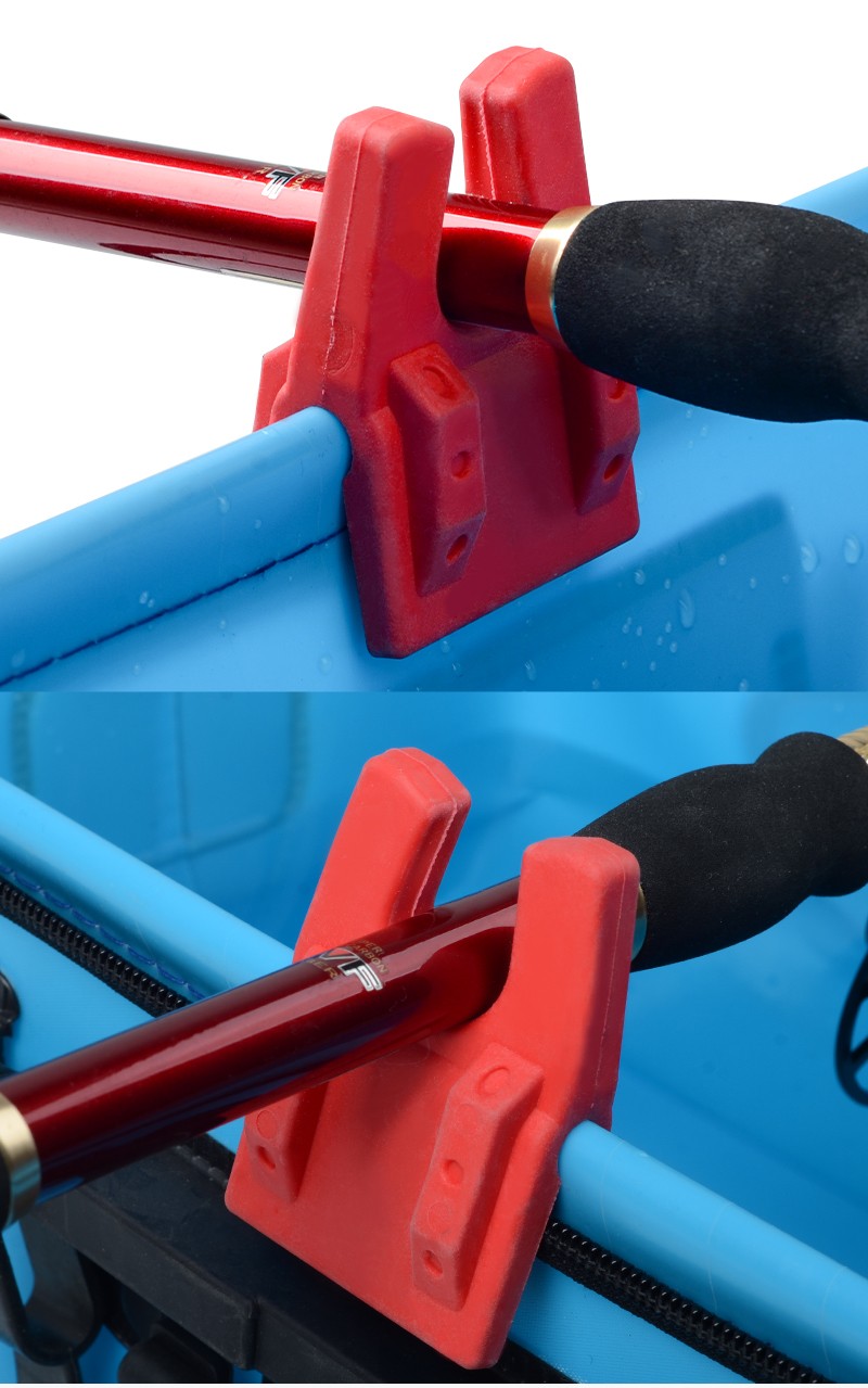 筏筏钓软胶水桶支架便携简易夹式竿架海钓鱼桥重铅缓降不磨线软胶支架