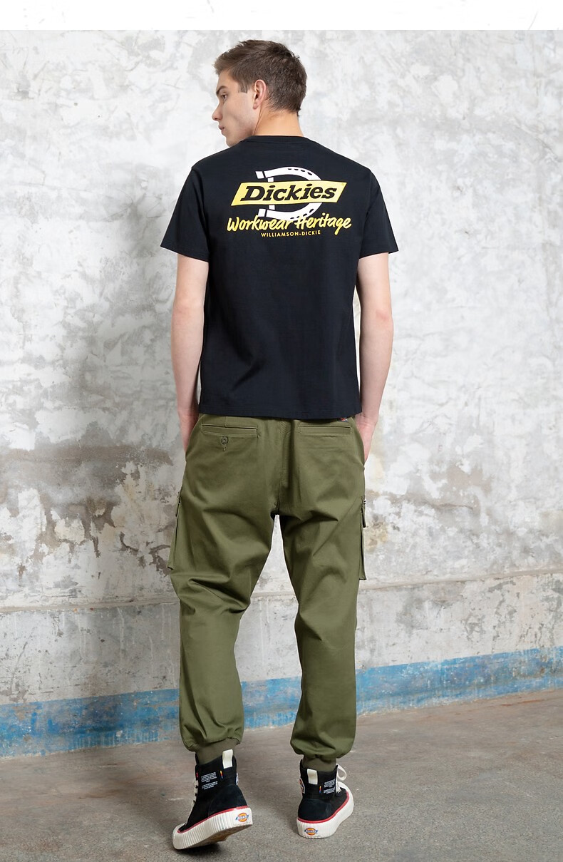 21新品logo印花短袖t恤男式短袖棉舒适圆领teet恤男dk008734黑色00m