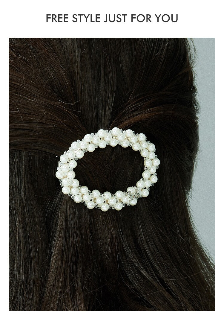 She's Fancier Dream Fashion Imitation Pearl Hair Clip, Stylish Hairpin, Bangs Clip, Birthday Gift 4